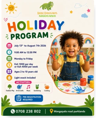Little Dinosaurs Kindergarten Holiday Program